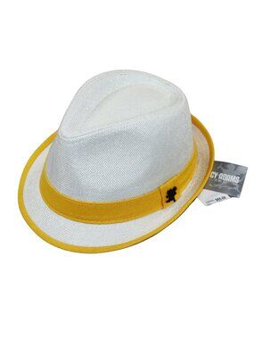 Stacy Adams Contrast Gold Trim w/Lion Logo Accent Men's Fedora Hat NWT Pick Size